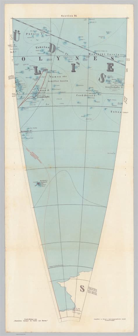 Section Henze S Erd Globus David Rumsey Historical Map Collection