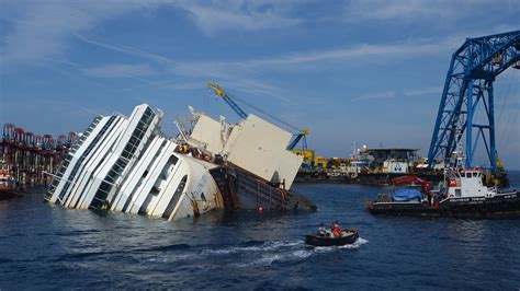 Off The Tuscan Coast Raising The Ill Fated Costa Concordia WBUR News