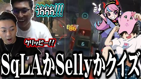 【誰】sqlaのウィングマンにsellyが宿り敵を溶かしたシーン【sqlaボドカstylishnoobapex切り抜き】 Youtube