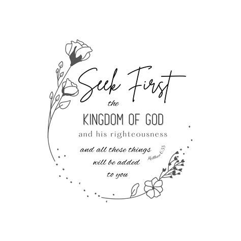 Seek First The Kingdom Digital Art Matthew Kingdom Of God