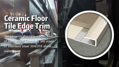 Ceramic Floor Tile Edge Trim Youtube