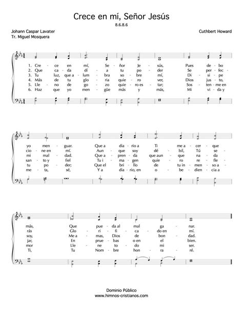 Crece En M Se Or Jes S Himnos Cristianos