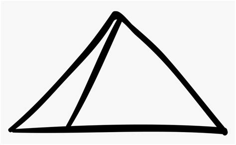 Transparent 3d Pyramid Png - Pyramid Outline, Png Download - kindpng