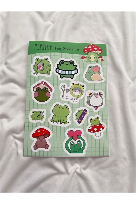 Genel Markalar Frog Sticker Set favorim50ton Fiyatı Yorumları Trendyol