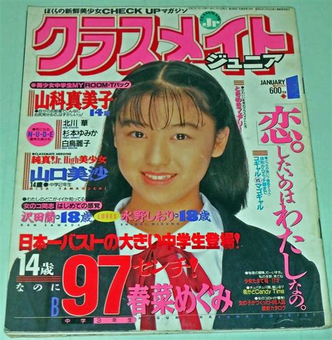 【やや傷や汚れあり】【中古】クラスメイトジュニア 1995年1月号 山口 美沙河村 理沙 ピンクサターン 他の落札情報詳細