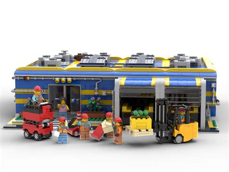 Lego Moc Cargo Warehouse By Tycoon Rebrickable Build With Lego