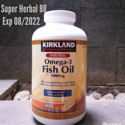 Jual Kirkland Signature Omega Fish Oil Mg Soft Capsules