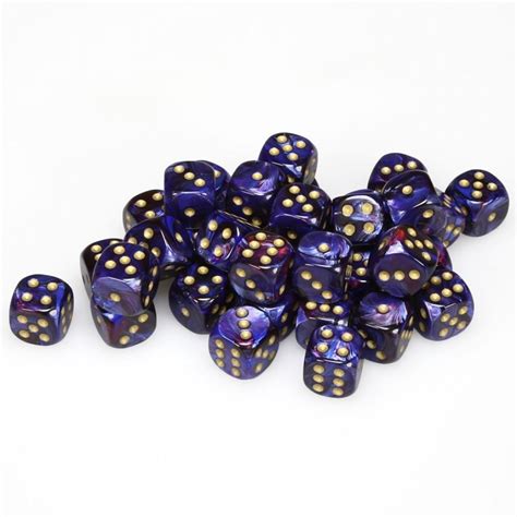 Chessex 36d6 Scarab Royal Bluegold Dot Dice Buy Online At The Nile