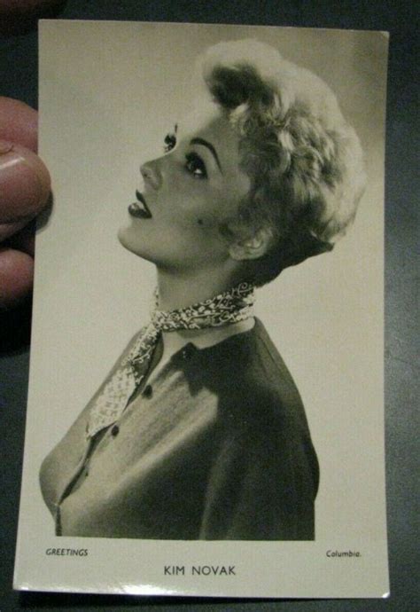 Kim Novak Postcard Actor Actress Movie Star Hollywood United States