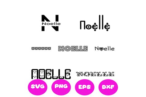 Noelle Girl Names Svg Cut File By Brilliant Digital Designs Thehungryjpeg