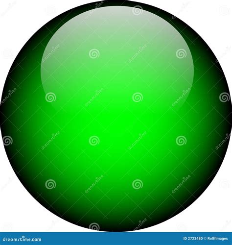 Vector Green Glass Button Stock Illustration Illustration Of Interface