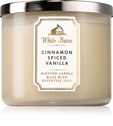 Bath Body Works White Barn Cinnamon Spiced Vanilla vonná sviečka I