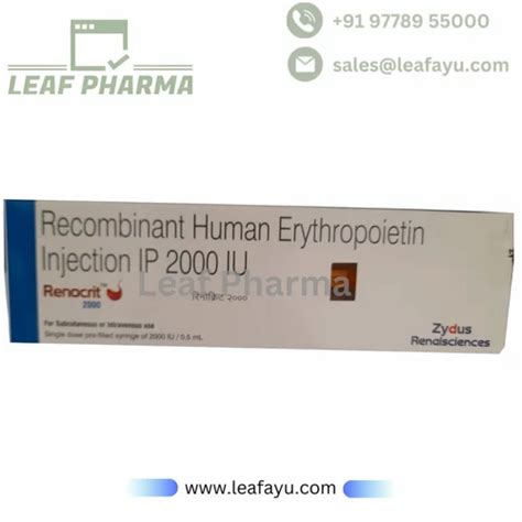 Renocrit Recombinant Human Erythropoietin Injection Ip Iu