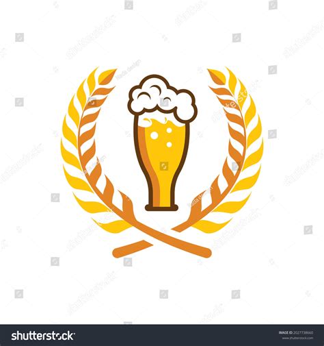 Halal Beer Logo Images Illustration Design Stock Vector (Royalty Free ...