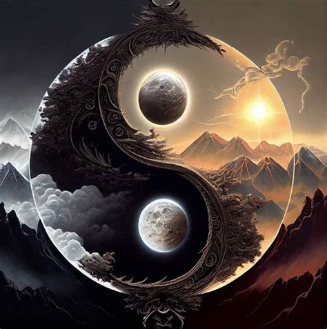 Pin By Shannon Smith On Yin Yang Yin Yang Art Ying Yang Art Surreal Art