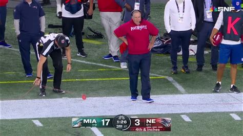 Bill Belichick Throws The Challenge Flag In Disgust Nfl Patriots Vs