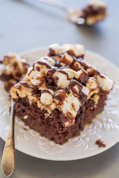 Easy S Mores Poke Cake Averie Cooks