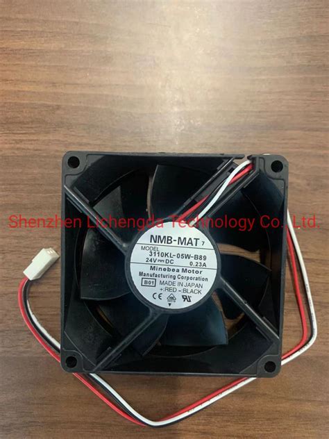 3110kl 05W B89 NMB Technologies DC Axial Fan 80X25mm 24VDC 53 3cfm