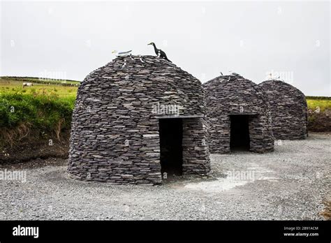 Replica Historic Fahan Beehive Huts Clochán Dingle Peninsula Kerry