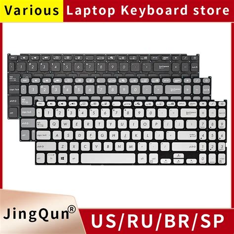 Newus Teclado De Ordenador Port Til Ruso Sp Br Para Asus Vivobook X