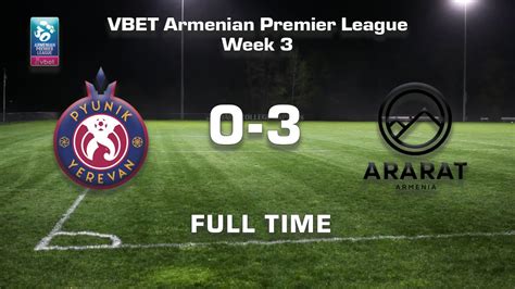 Pyunik Ararat Armenia Vbet Armenian Premier League Week