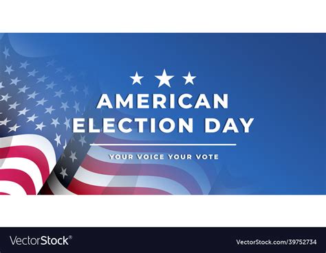 American election day background Royalty Free Vector Image