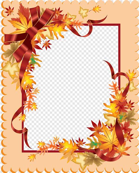 Thanksgiving Document Leaf Frame Flower Arranging Leaf Flower Png