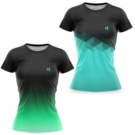 Kit 2 Camiseta Blusa Academia Feminina Fitness Dry Fit UV Treino