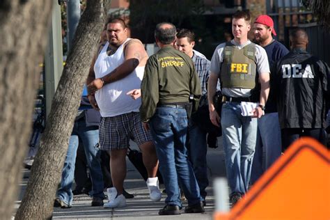 News Conference Fbi Gang Sweep In Los Angeles Los Angeles Times