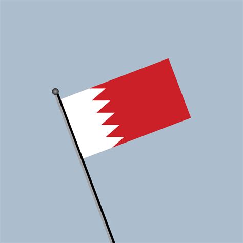 Illustration of Bahrain flag Template 13257673 Vector Art at Vecteezy