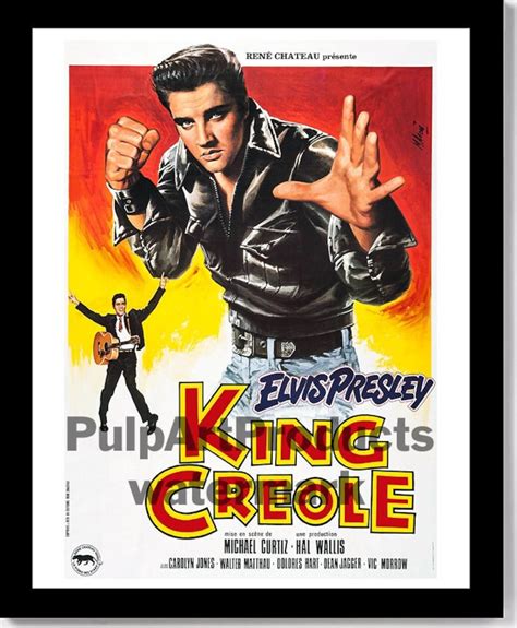 Elvis Presley King Creole Rock Film Poster Etsy