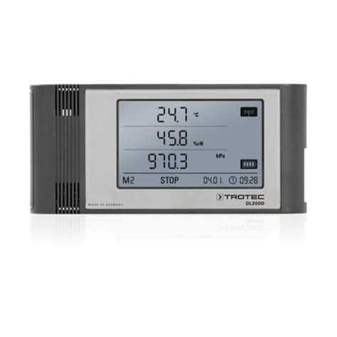 Relative Humidity Data Logger Dl D Trotec Gmbh Temperature