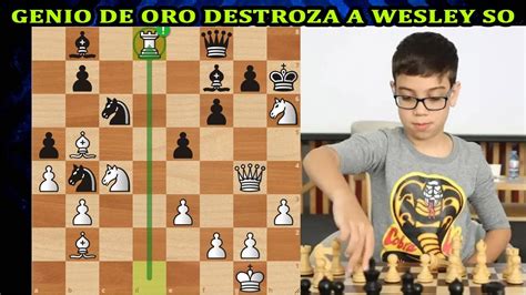 CHICO DE ORO APLASTA A WESLEY SO Faustino Oro Vs Wesley So Blitz 3 0