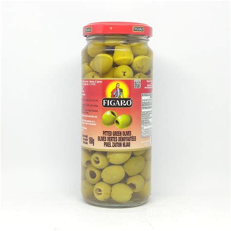 Figaro Pitted Green Olives Gr Asba Jaya Berkah