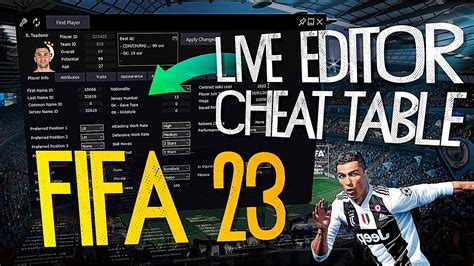 Fifa Hacking On Pc Updated Live Editor Cheat Table V