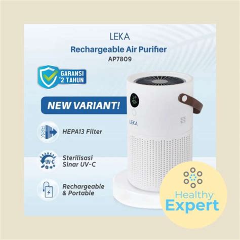 Jual Leka Ap7809 Portable Air Purifier Rechargeable Hepa12 Filter