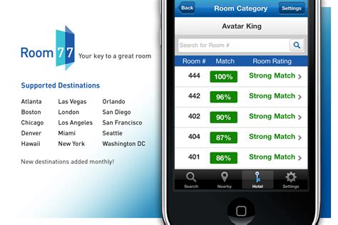 Room 77 Hotel Room Search App for Free - iphone/ipad/ipod touch