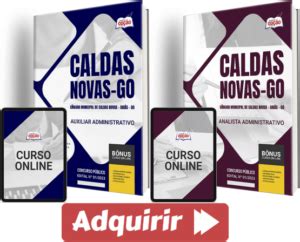 Apostilas Concurso C Mara Caldas Novas Go Auxiliar E Analista