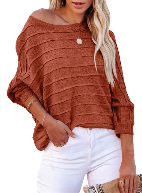 Dokotoo Women S Knitted Pullover Sweater Casual Loose Fitted Fall