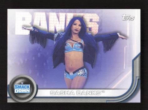 Topps Wwe Womens Division Roster Card Sasha Banks Rc Ebay