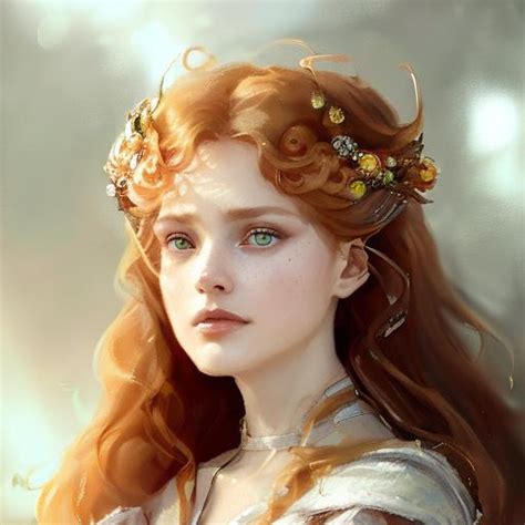 Seelie Queen With Long Hair And Crest From Twigs E