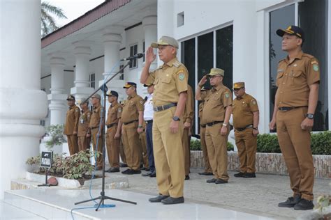 Tingkat Kehadiran Asn Bupati Asahan Pimpin Apel Gabungan Pertama