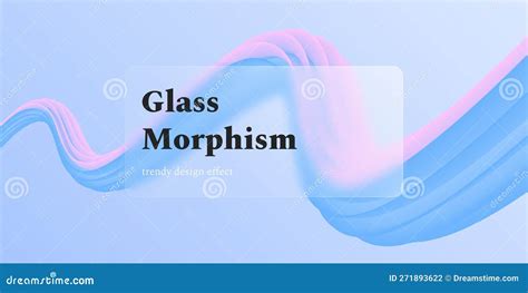 Glassmorphism Background Gradient Wave Line With Realistic Frame Glass Morphism Effect For