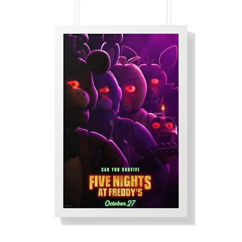 Five Nights At Freddy S 2023 Movie Poster Five Nights At Etsy Australia