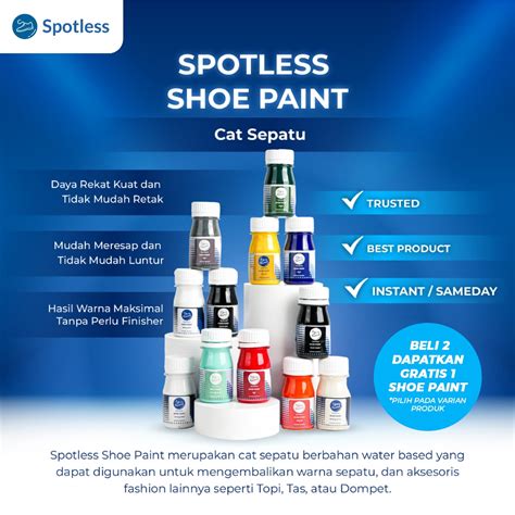 Jual Spotless Shoe Paint Cat Sepatu Cat Tas Leather Paint Midsole