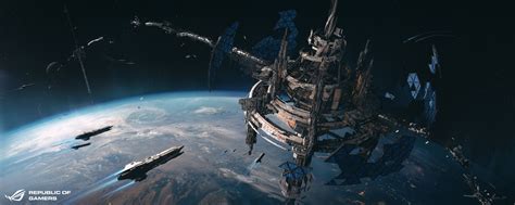 Space Station By Maxime Bibi Scrolller