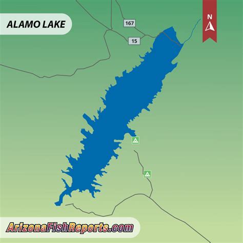 Alamo Lake - Wenden, AZ - Fish Reports & Map