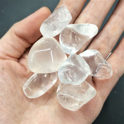 Aliexpress.com : Buy 7 pieces large polished clear quartz crystal stones quartz tumbled stone ...