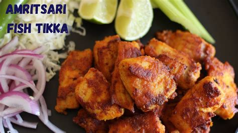 Amritsari Fish Tikka Recipe How To Make Fish Tikka On Tawa