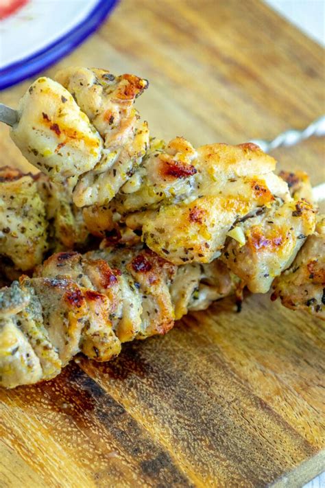 Grilled Chicken Souvlaki Recipe Sweet Cs Designs